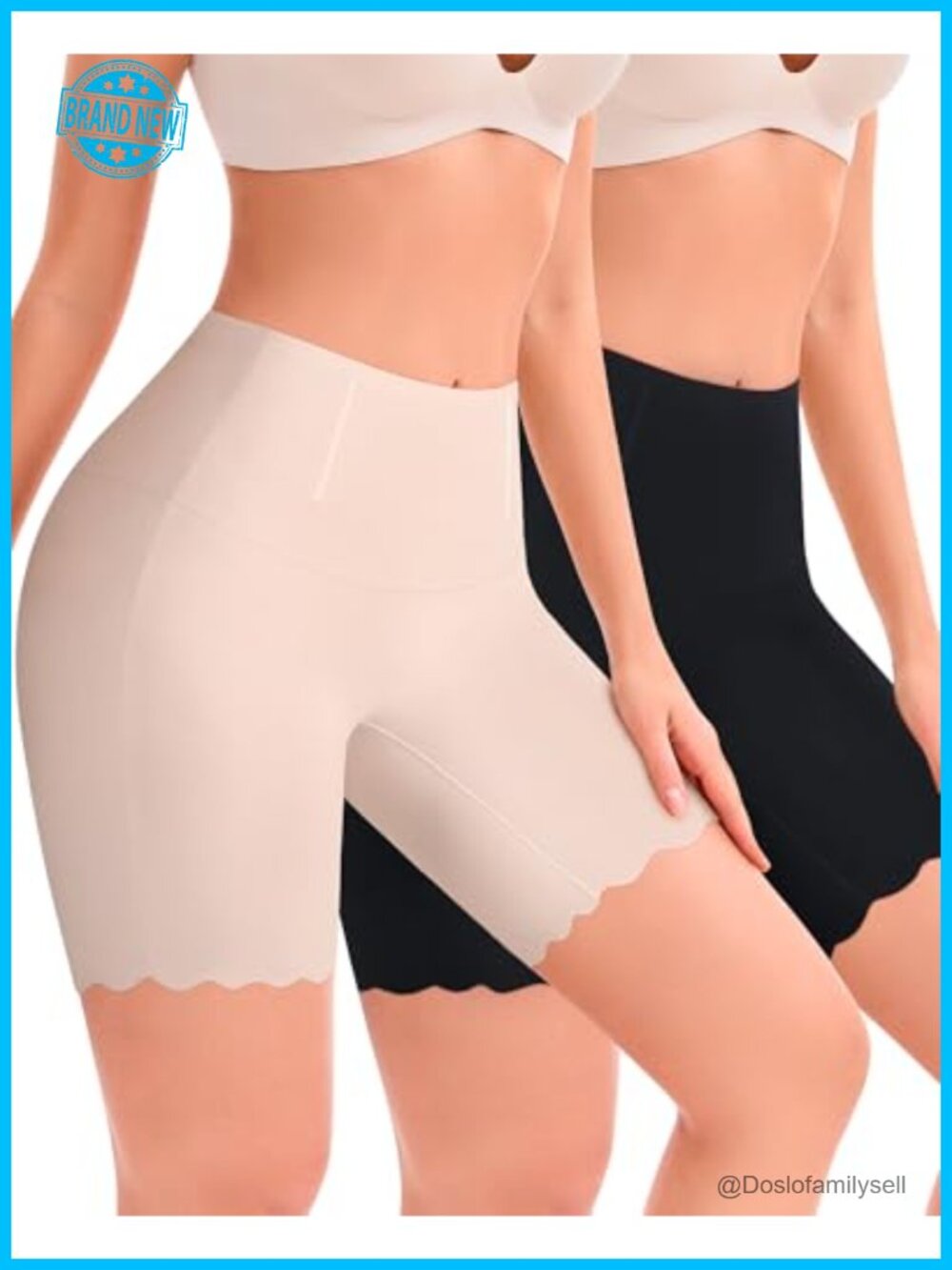 Seamless Slip Shorts Anti Chafing Boyshorts High Waisted Shapewear